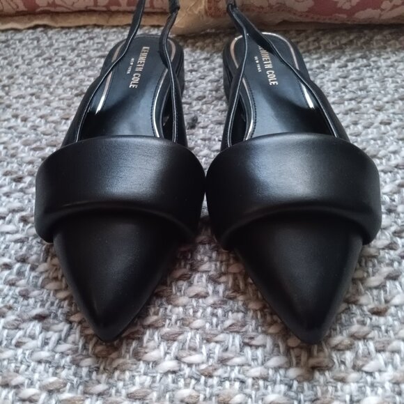 Women's Pointy Toe Leather Slingback Mules by Kenneth Cole - Picture 1 of 7